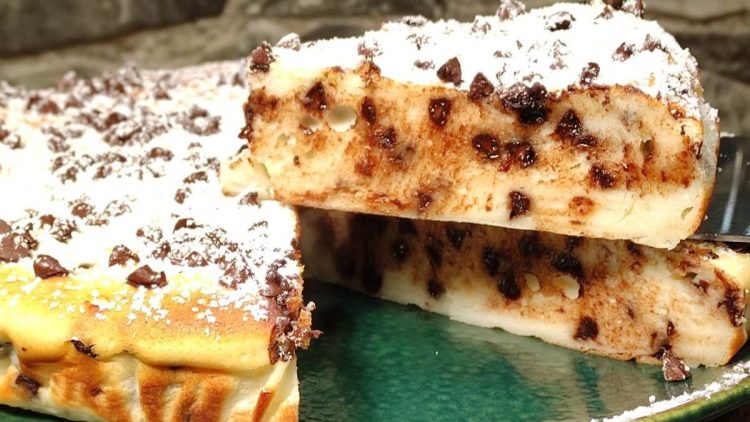 fondant aux pépites de chocolat et à la ricotta sans farine
