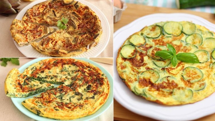 Omelettes aux légumes
