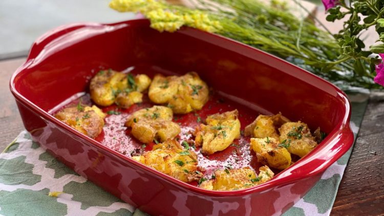 pommes de terre écrasées aux épices