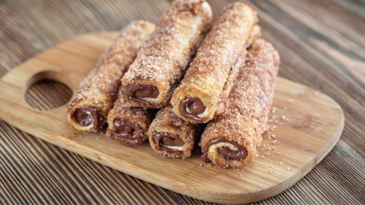 Roulés de pain perdu au Nutella