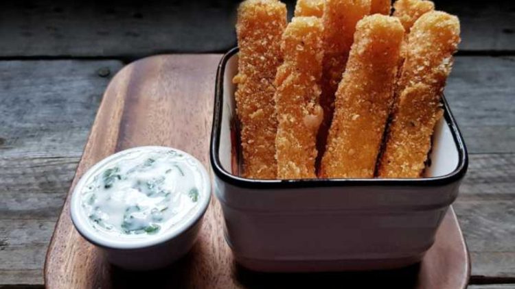 bâtonnets de polenta frits