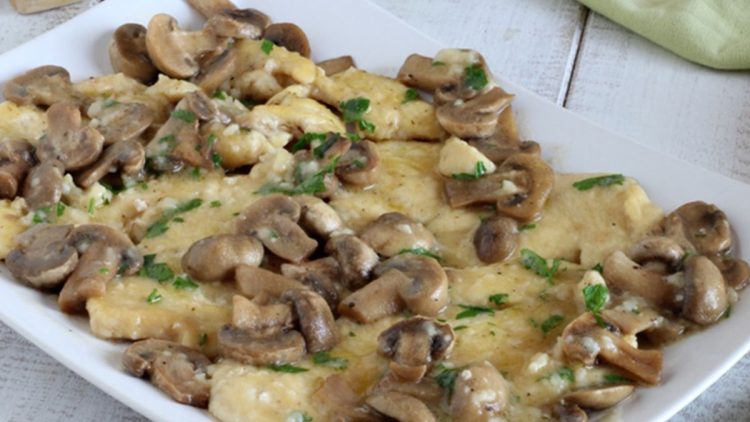 escalopes de poulet crémeuses aux champignons