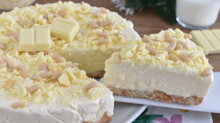 Tarte semifreddo de mamie au chocolat blanc