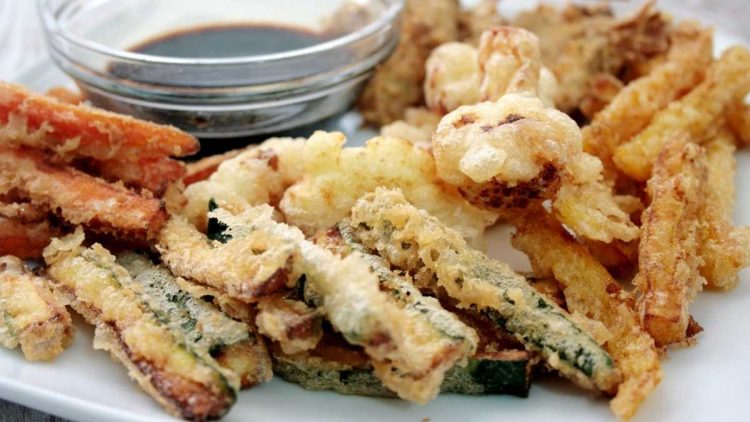 Tempura de légumes japonais