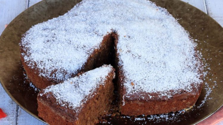 gâteau à la noix de coco et café