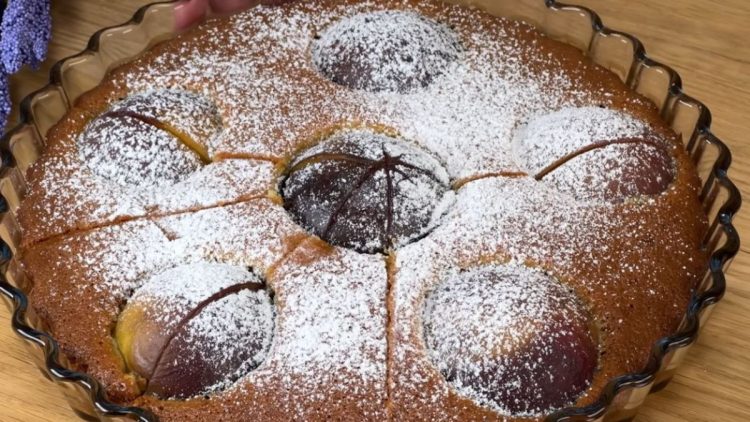 gâteau aux pêches