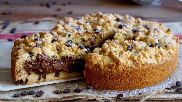 Tarte émiettée au chocolat et Nutella