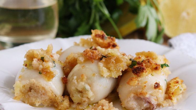 calamars farcis au parmesan