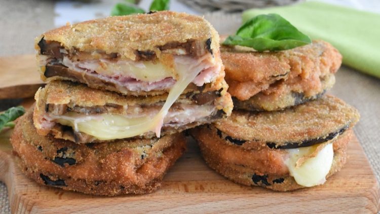 Escalopes d'aubergines farcies