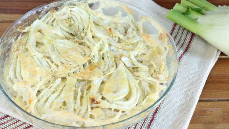 Fenouils gratinés au four