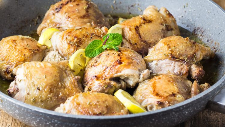 poêlée de poulet au citron