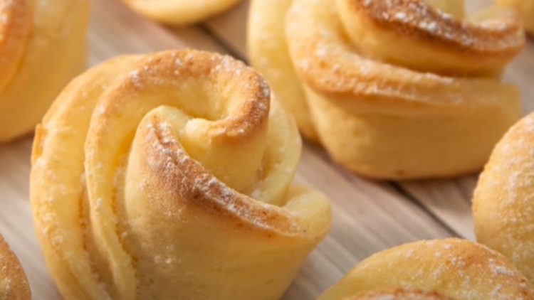 biscuits à la ricotta en forme de roses