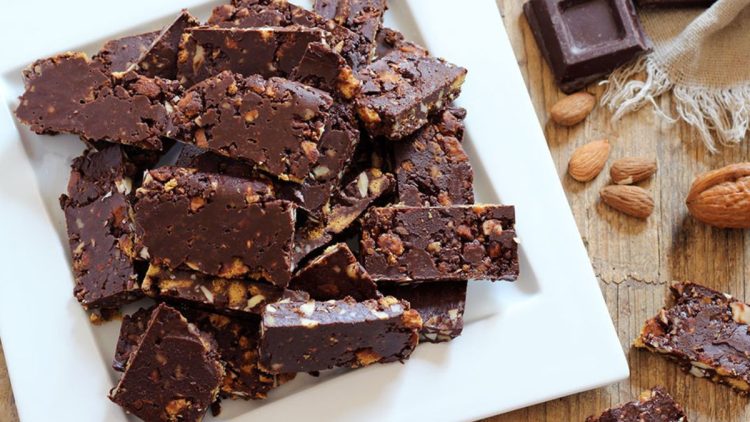 carrés au chocolat sans cuisson
