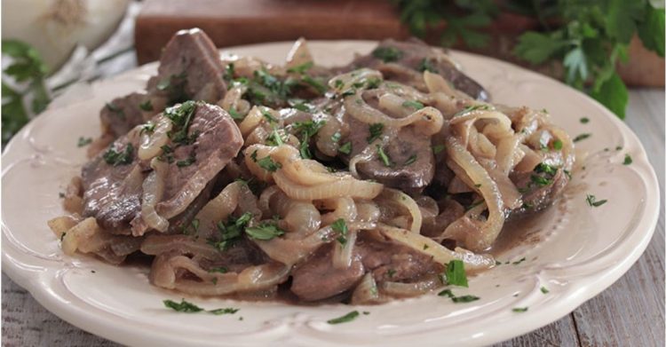 Foie de veau à la vénitienne