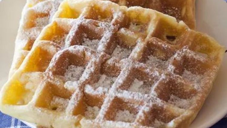 gaufre moelleuse et gonflée