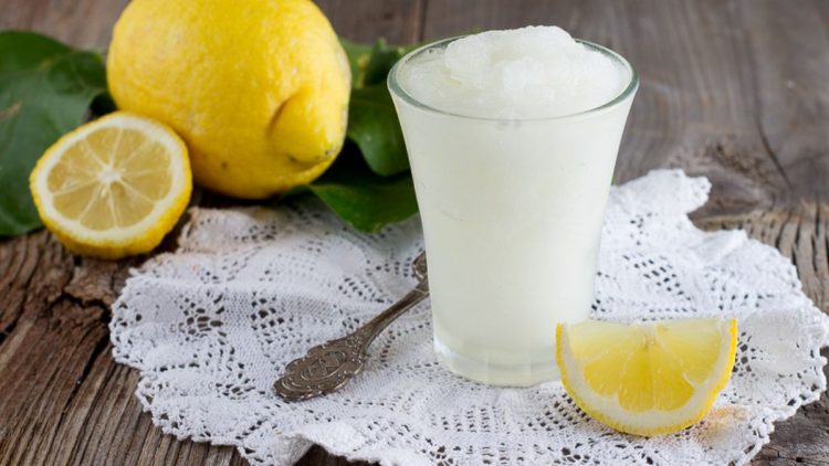 granité sicilien au citron