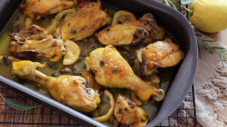 poulet au citron et aux câpres