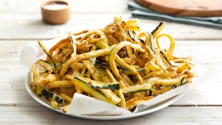 Courgettes frites à la romaine