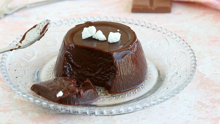 Flan au chocolat Cyril Lignac