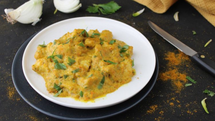 poulet au curry crémeux