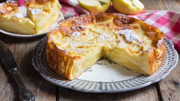 Tarte crémeuse aux pommes