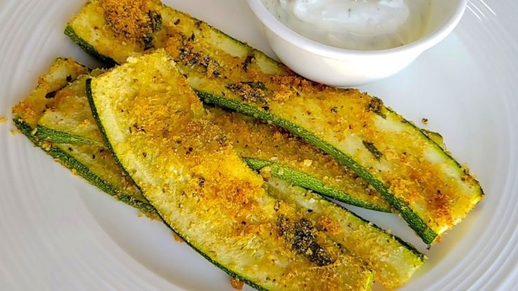courgettes gratinées sauce à l’ail