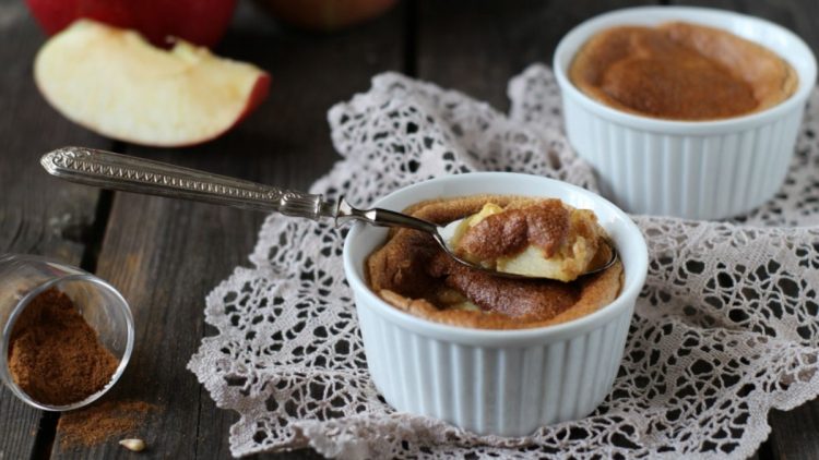 Flan aux pommes et cannelle moelleux