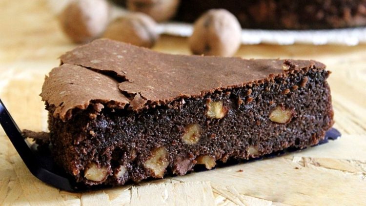 Fondant au chocolat noir et noix
