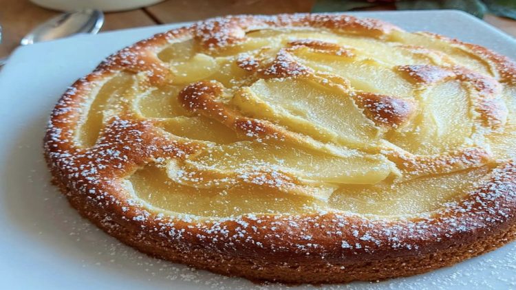 Gâteau nuage aux poires et yaourt