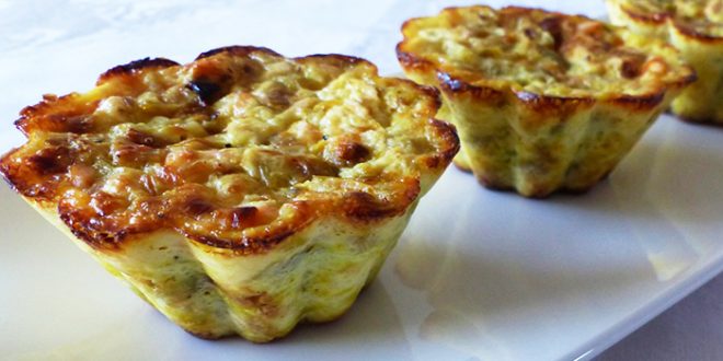 Petits flans poireaux saumon