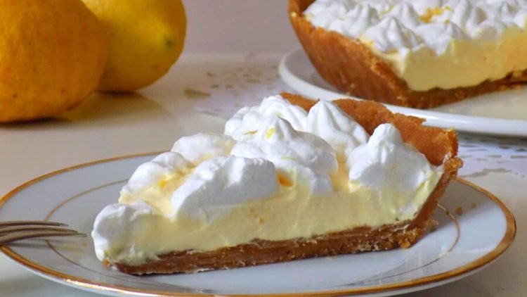 Tarte froide au citron