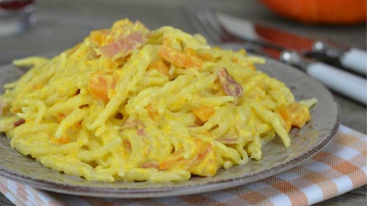 trofie à la crème de potiron  
