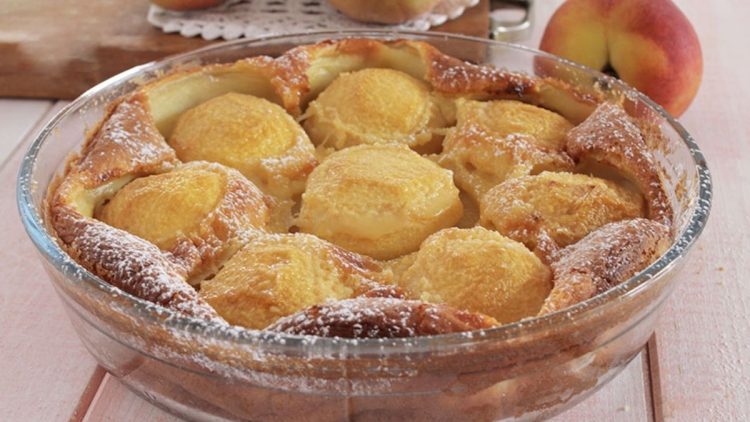Clafoutis aux pêches