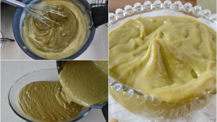 crème pâtissière à la pistache