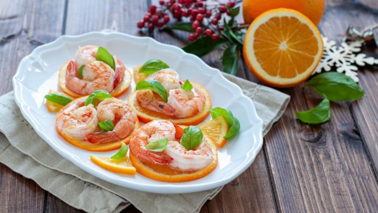 crevettes à l’orange