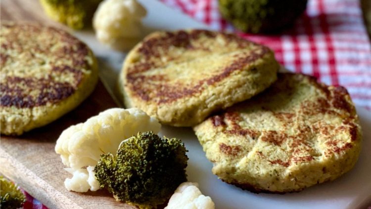 galettes de chou-fleur et brocoli