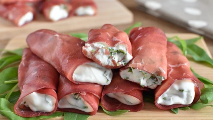 rouleaux de bresaola farcis