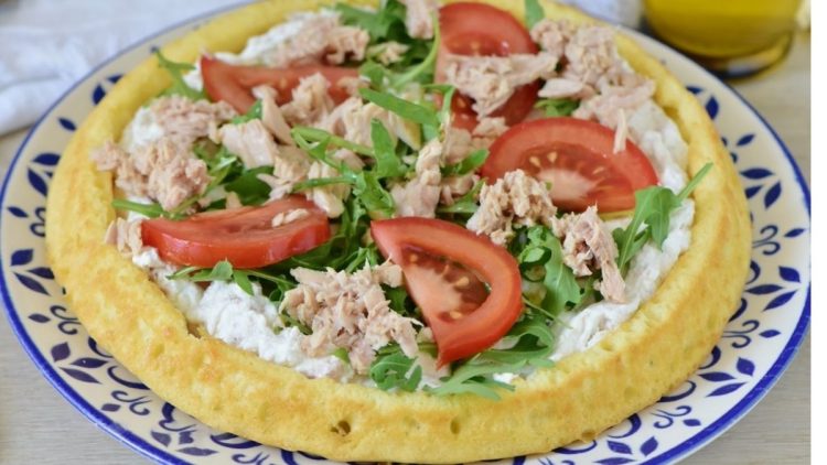 Tarte salée au thon et tomates