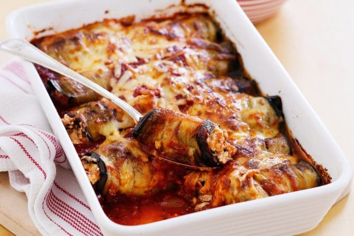 Aubergines au four ail et parmesan
