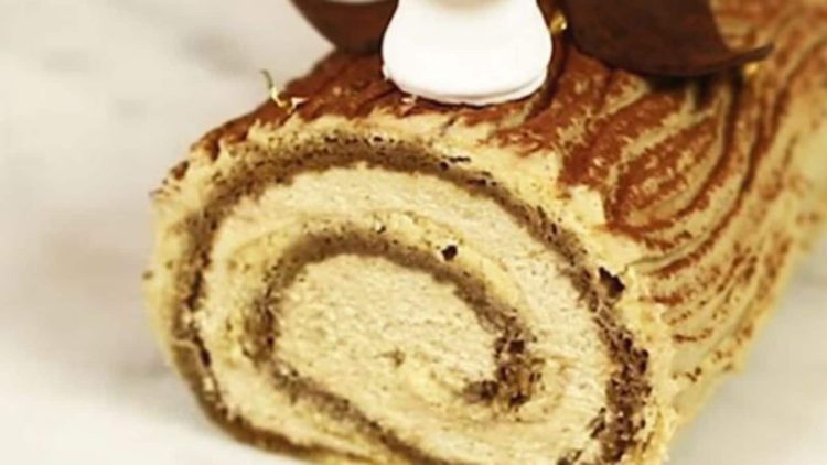 bûche de Noël au café facile