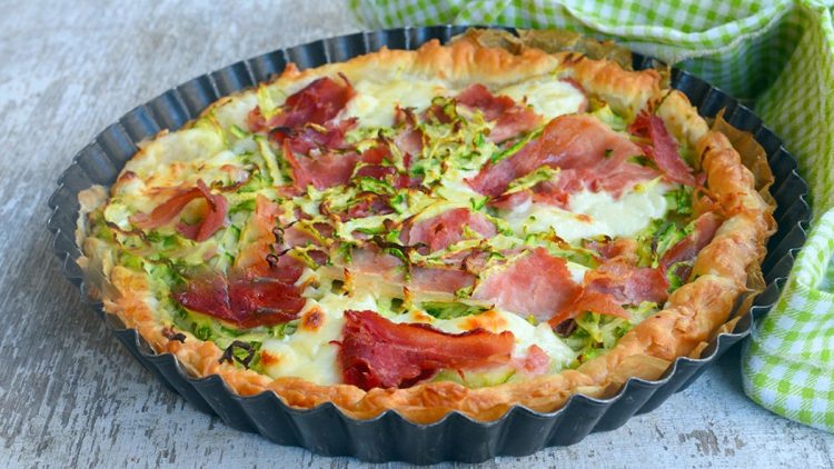 tarte courgettes jambon cru