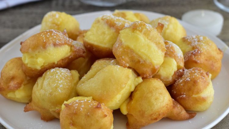 beignets à la crème pâtissière et au citron