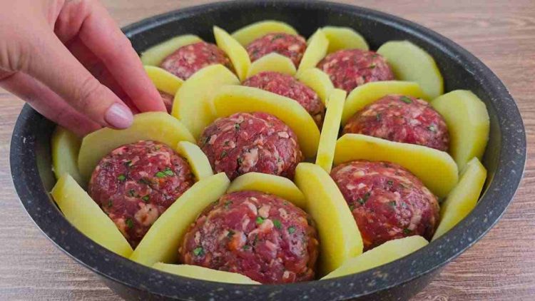 boulettes de bœuf et pommes de terre