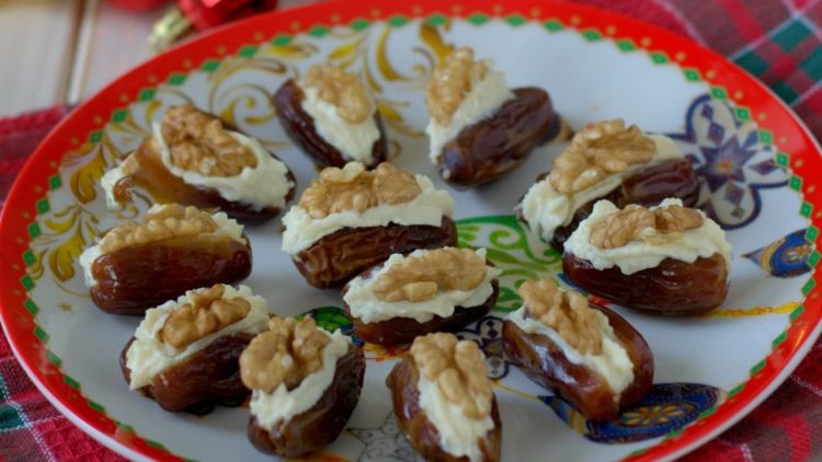 dattes farcies à la ricotta