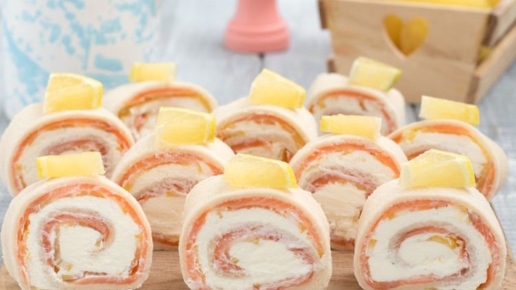 roulés au saumon et au fromage frais