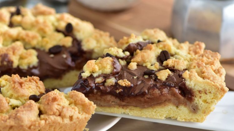 tarte crumble au café