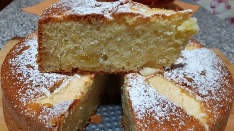 gâteau nuage aux pommes