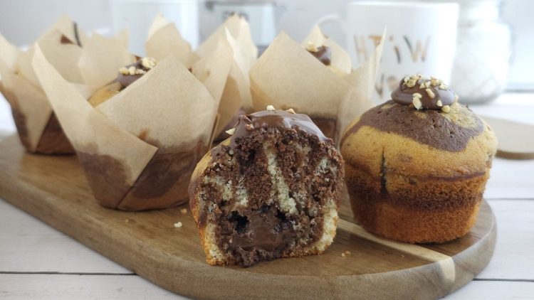 muffins marbrés au Nutella