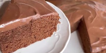 gâteau aux flocons d'avoine et au chocolat
