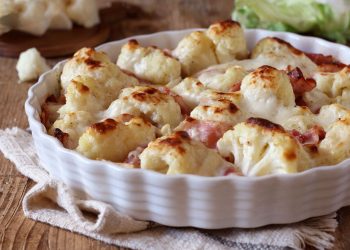gratin de chou-fleur au jambon
